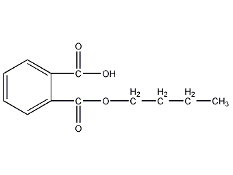 Structure formula of n-butyl phthalate