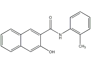 N-(3-hydroxy-2-naphthoyl)o-toluidine structural formula