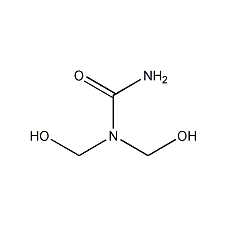 N,N-dihydroxymethylurea structural formula
