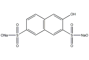 2-naphthol-3,6-disulfonic acid disodium salt structural formula