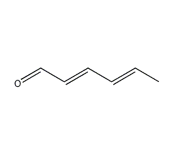 Structure formula of sorbic acid