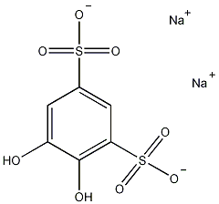 1,2-dihydroxybenzene-3,5-sodium disulfonate structural formula