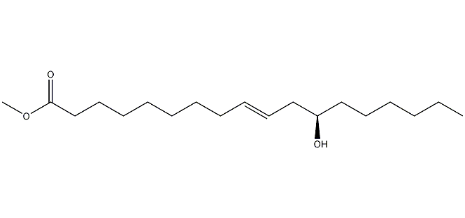 Ricinoleate methyl ester structural formula