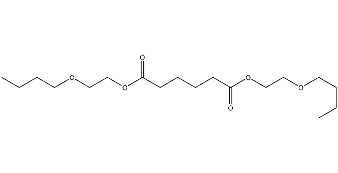 Bis(2-butoxyethyl) adipate structural formula