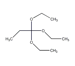 Structural formula of triethyl orthopropionate