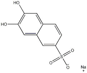 2,3-二羟基萘-6-磺酸钠结构式