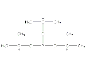 Structural formula of triisopropyl phosphite