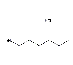 Structure formula of n-hexylamine hydrochloride