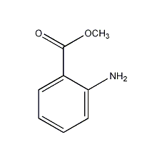 Methyl anthranilate structural formula