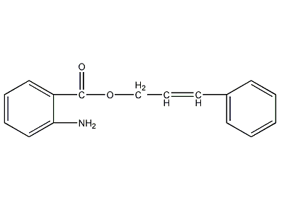 structural formula of cinnamic anthranilate