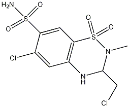 methylchlorothiazide structural formula