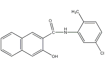 5'-Chloro-3-hydroxy-2'-methyl-2-naphthoanilide structural formula  