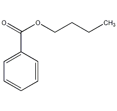 Butyl benzoate structural formula