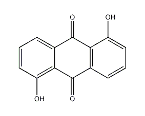 1,5-dihydroxyanthraquinone structural formula