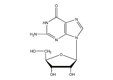 Guanine nucleoside structural formula