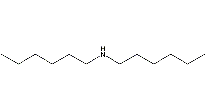 Dihexylamine structural formula