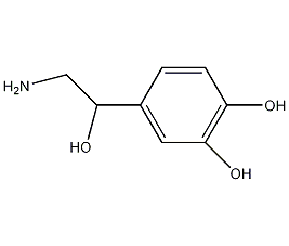 DL-norepinephrine structural formula