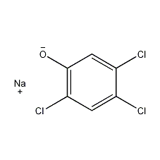 2,4,5-Sodium trichlorophenolate structural formula