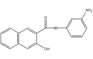 N-(3-hydroxy-2-naphthoyl)m-nitroaniline structural formula