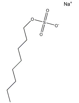 sodium octyl sulfate structural formula