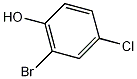 2-bromo-4-chlorophenol structural formula