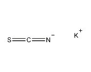 potassium thiocyanide structural formula