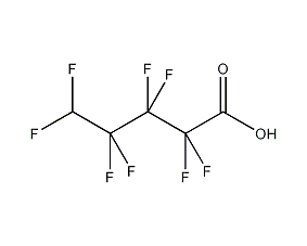 5H-Perfluoropentanoic acid structural formula