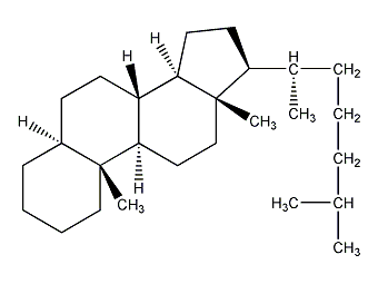 cholestane structural formula