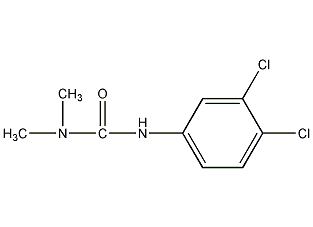 3-(3,4-dichlorophenyl)-1,1-dimethylurea structural formula