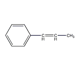 β-methylstyrene structural formula