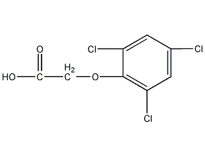 2,4,6-Trichlorophenoxyacetic acid structural formula