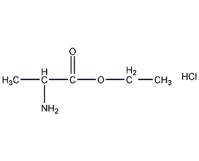 DL-alanine ethyl ester hydrochloride structural formula