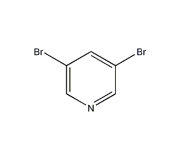 3,5-Dibromopyridine Structural Formula
