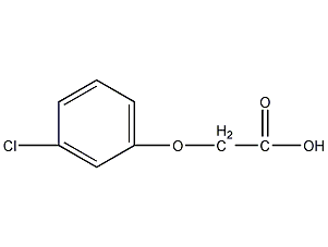 3-Chlorophenoxyacetic acid structural formula
