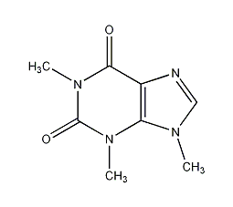 1,3,9-tetramethylxanthine structural formula
