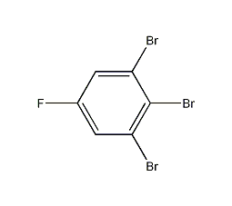 1,2,3-Tribromo-5-fluorobenzene structural formula