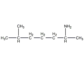 1,5-dimethylhexylamine structural formula