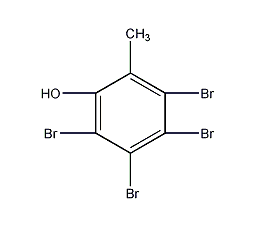 3,4,5,6-tetrabromo-o-cresol structural formula